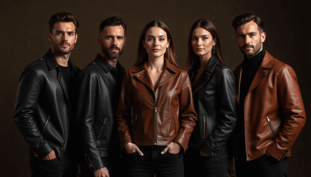 Leather jackets for men and women